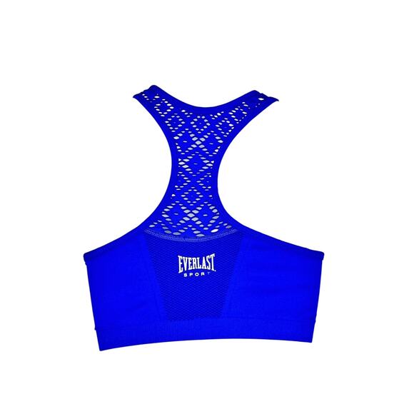 Everlast Royal Blue Workout Sports Bra Removable Pads Medium - Picture 2 of 4